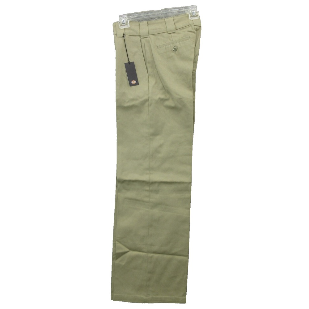 Dickies Women's Work Pants Size 2 Regular Beige Twill Regular Fit Wide Leg New